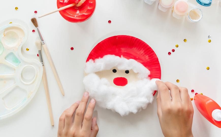 Paper Plate Santa Craft for Kids