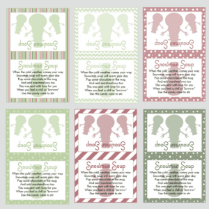 Snowman Soup Labels