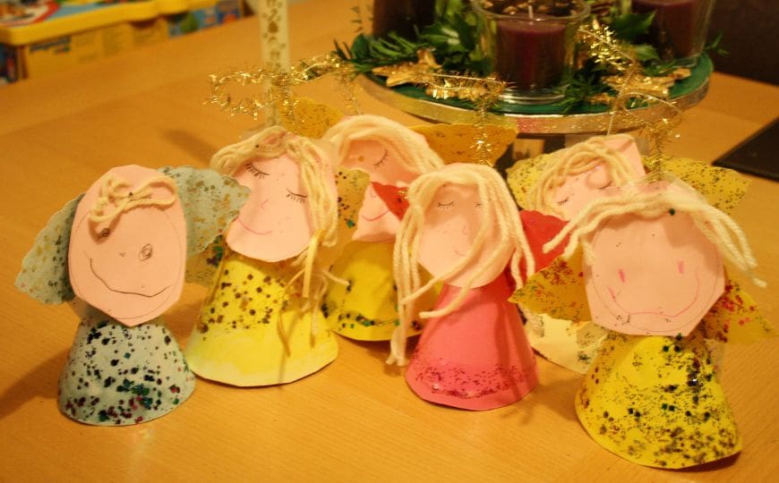 Kid Made Christmas or Advent Angels
