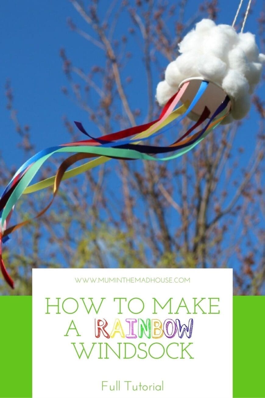 Easy Rainbow Windsocks Craft for Kids