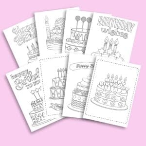 Birthday Cake Birthday Card Templates