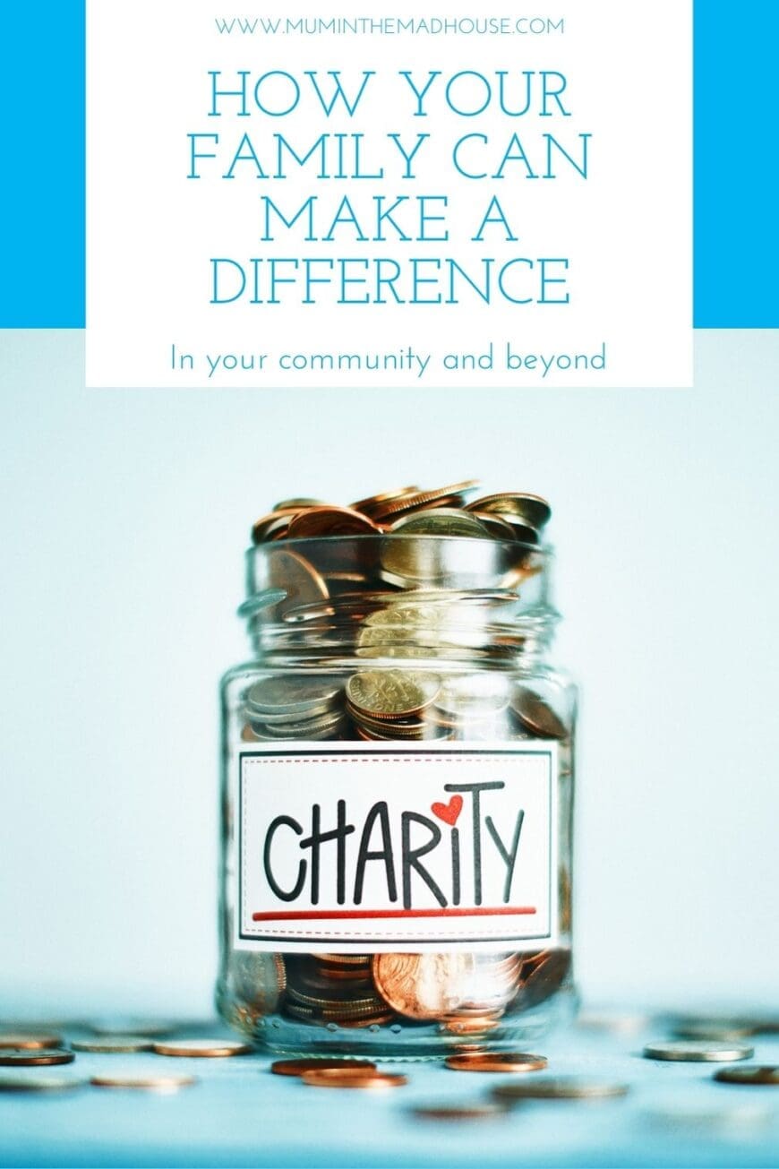 Ways your family can make a difference in your community and beyond. Charitable steps families can take to bring about positive change