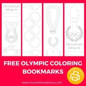 Olympic Bookmarks to Color Download