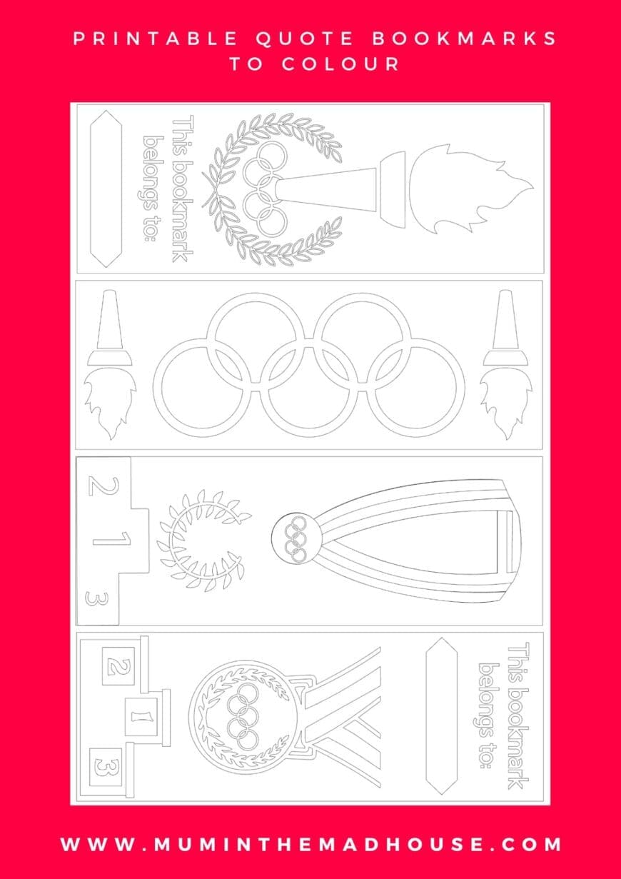 Get your kids excited for the Olympic games with these fun and free coloring bookmark printables! From Olympic rings to the torch, these bookmarks will keep them entertained while teaching them about the spirit of the games