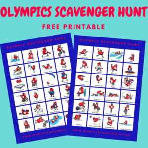 Olympic Scavenger Hunt Printable