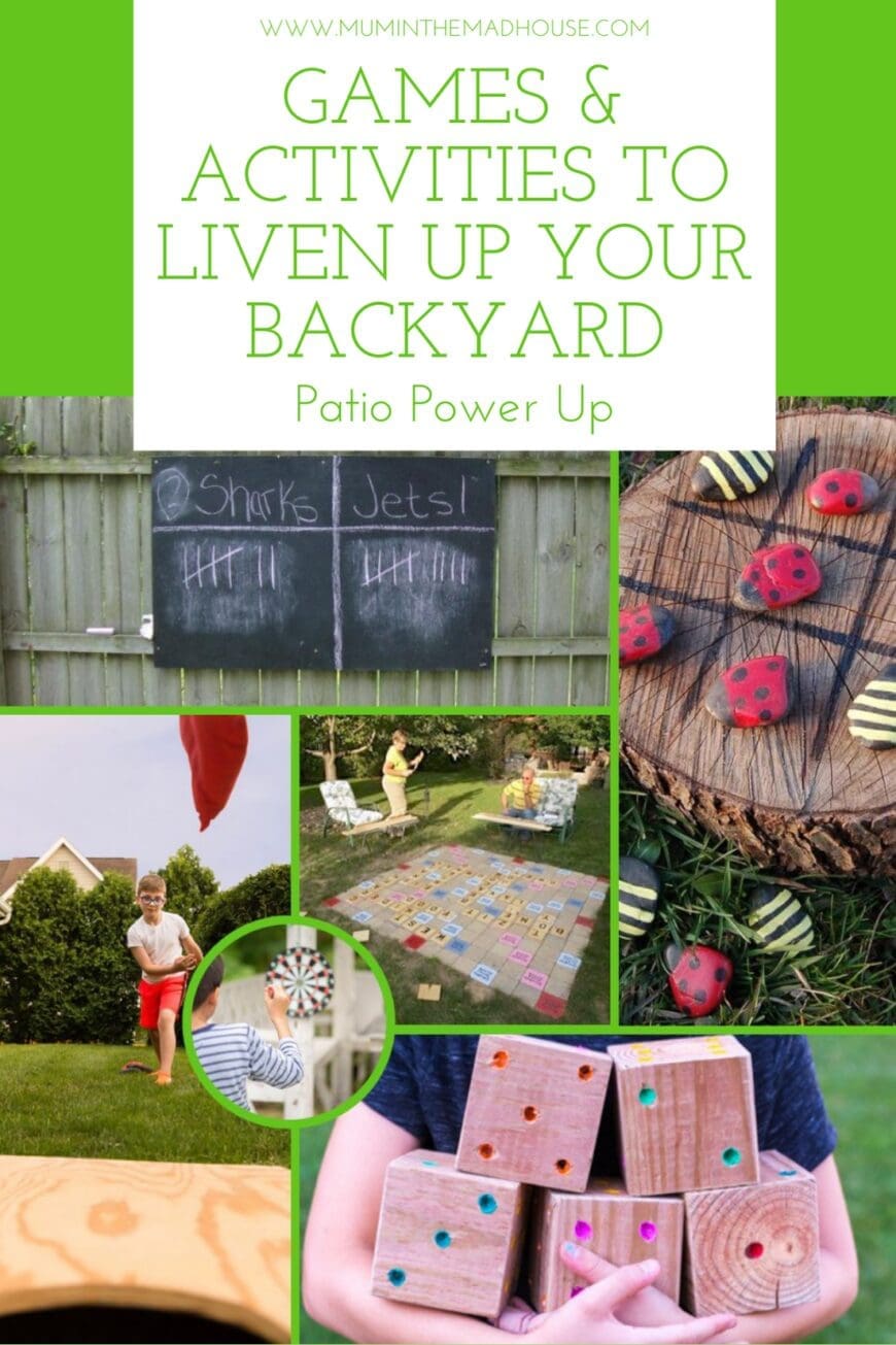 Looking for some new play ideas for the when you have people over? These backyard activities for families are fun and exciting play ideas to do in the backyard.
