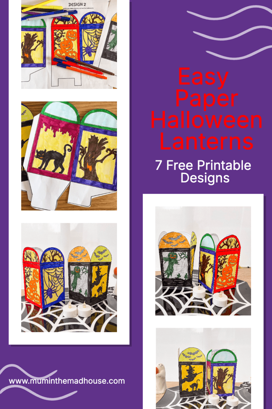 Looking for a fun Halloween craft for kids? Download these 7 free printable paper lantern designs! Easy to color and assemble, they're perfect for spooky decor.