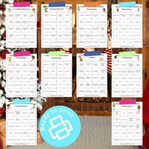 Christmas Pictionary Word List