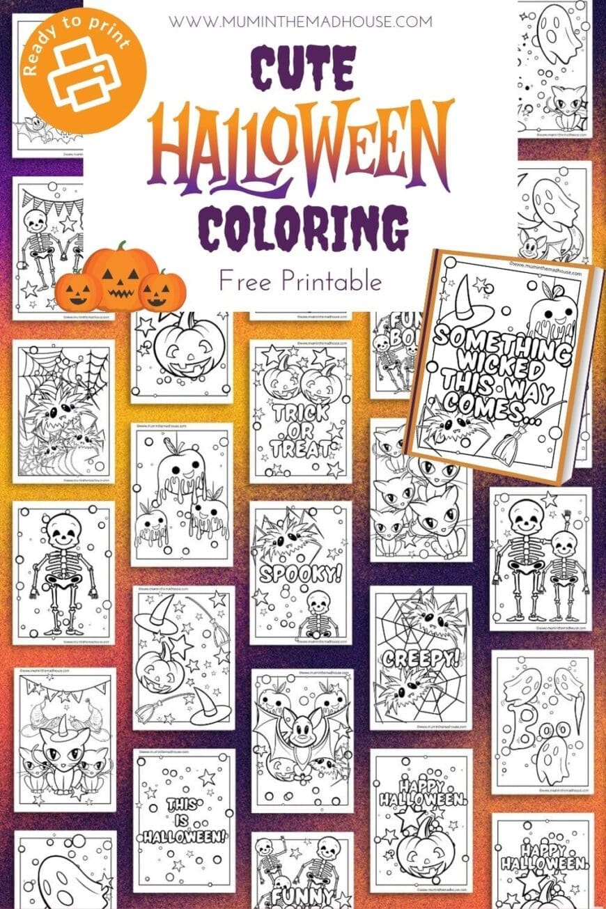 Get into the Halloween spirit with these 24 free cute coloring pages! Perfect for kids and adults alike, these adorable spooky designs include friendly ghosts, pumpkins, and playful skeletons. Download and print now! 🖍️👻