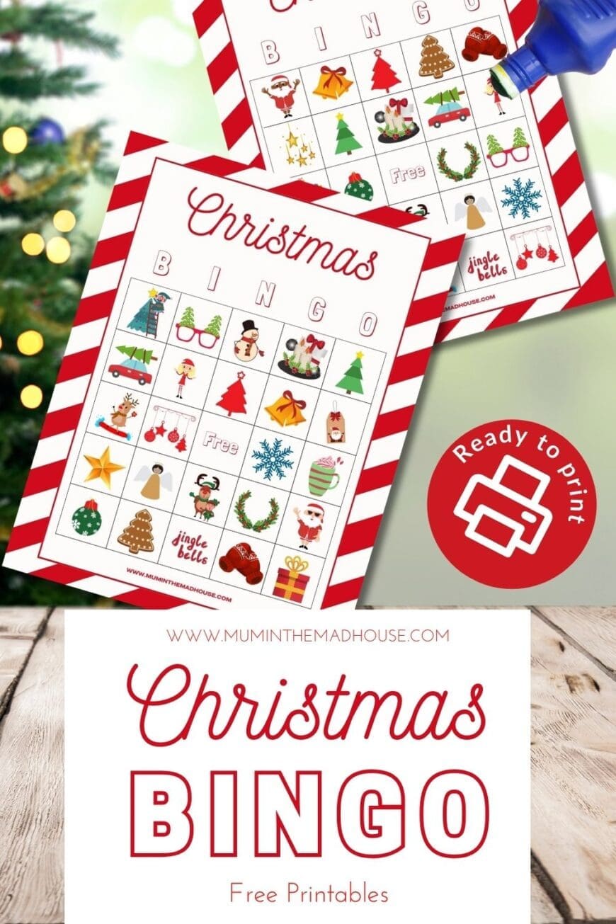 Download our free Christmas Bingo printables and make your holiday gatherings even more fun! A simple and festive game everyone will love.