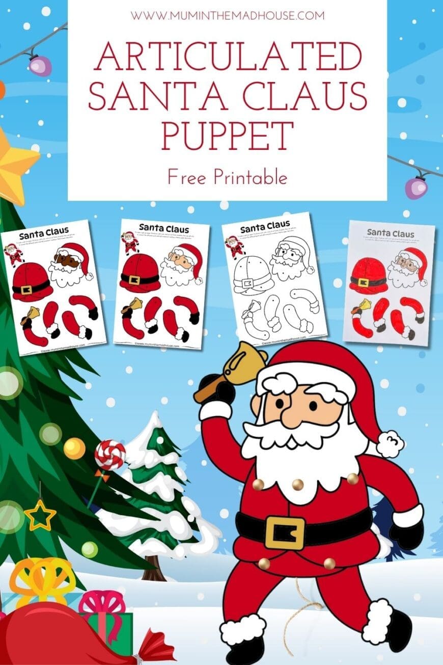 Celebrate the season with a fun and festive craft! Download our free printable Santa Claus puppet and enjoy coloring and assembling with the whole family.