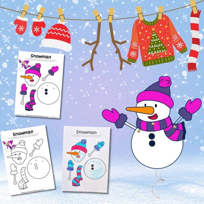 Articulated Snowman Puppet