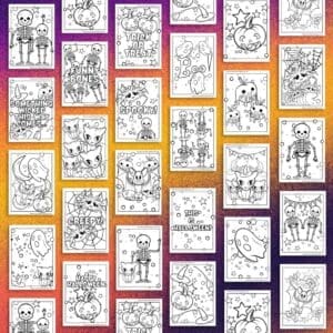 Cute halloween Colouring Pages Download