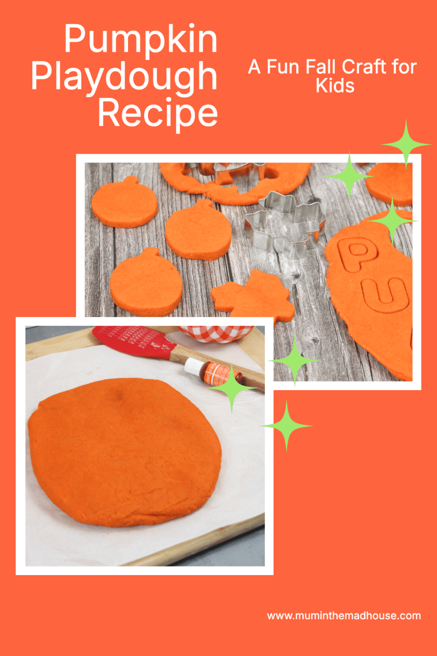 Looking for a fun fall craft for kids? Try this homemade pumpkin playdough! It’s a great sensory activity and perfect for autumn-themed creativity.