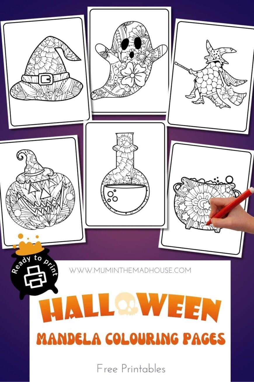 Looking for a fun and calming Halloween activity? Download these 6 free Halloween mandala coloring sheets and enjoy a relaxing, creative experience this spooky season!