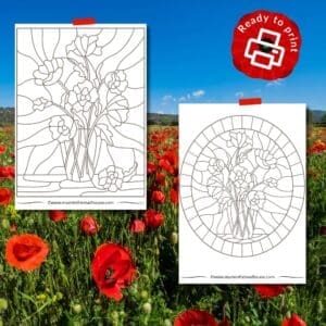 Beautiful Poppy Coloring Pages Download