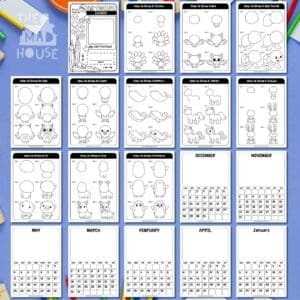 "I Can Draw Animals” Calendar Download 2026