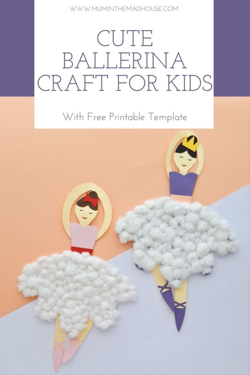 Download this free ballerina template and let your kids create their own beautiful ballerina! Fun, simple, and great for fine motor skill development. Perfect for little artists!