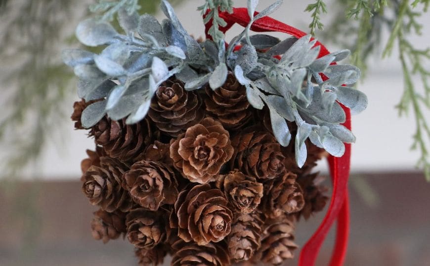 pine cone topiary