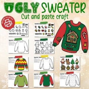 Ugly Sweater Cut and Paste Download