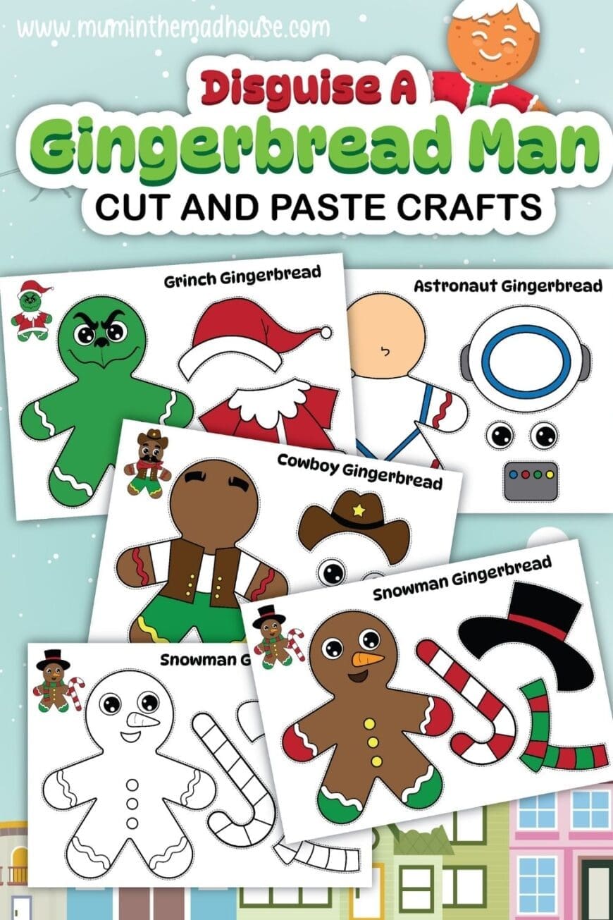 Looking for a holiday activity? Download these 20 free gingerbread man disguise templates and let your kids get creative with fun characters like astronauts, pirates, and more!