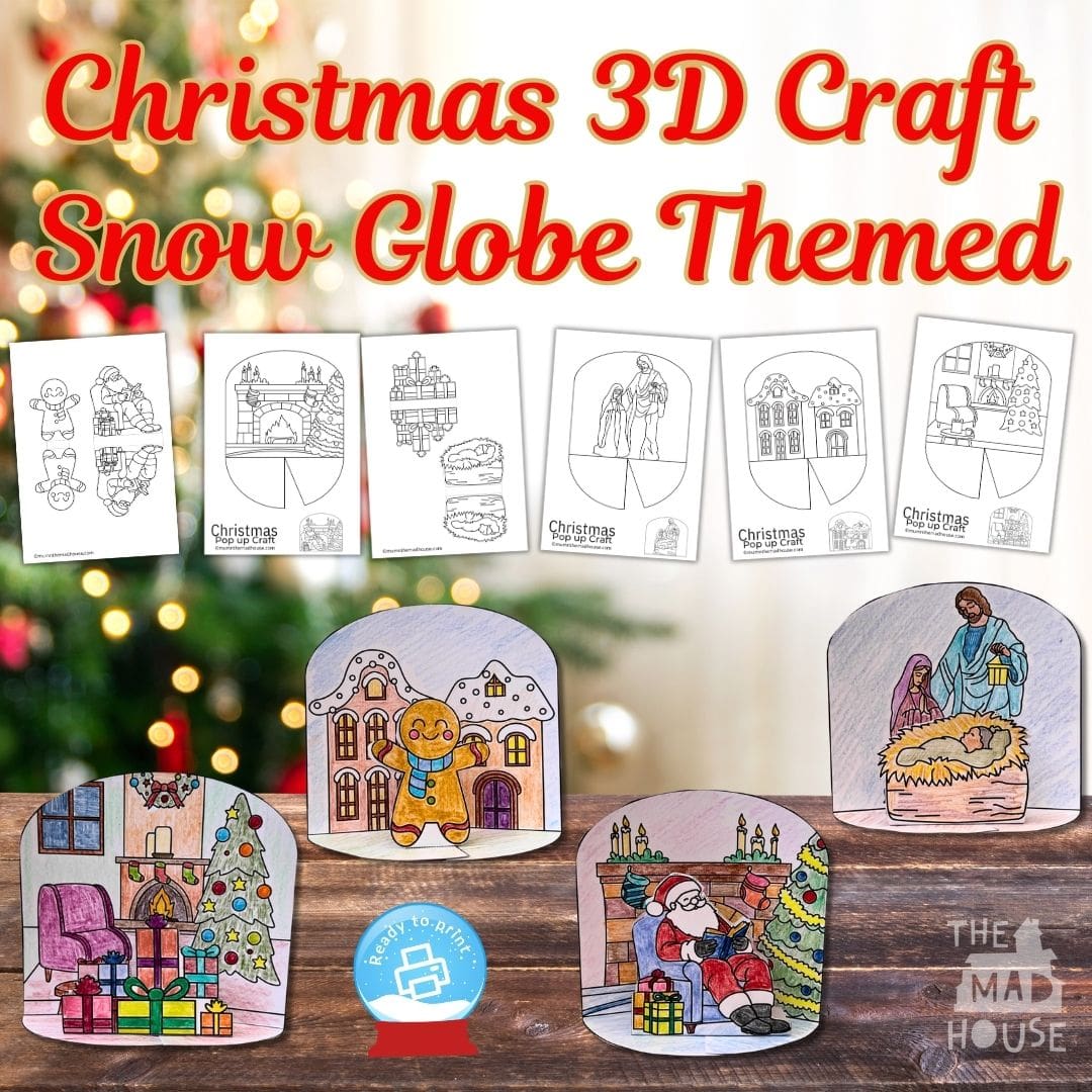 Christmas 3D Craft Snow Globe Themed Download - Image 2