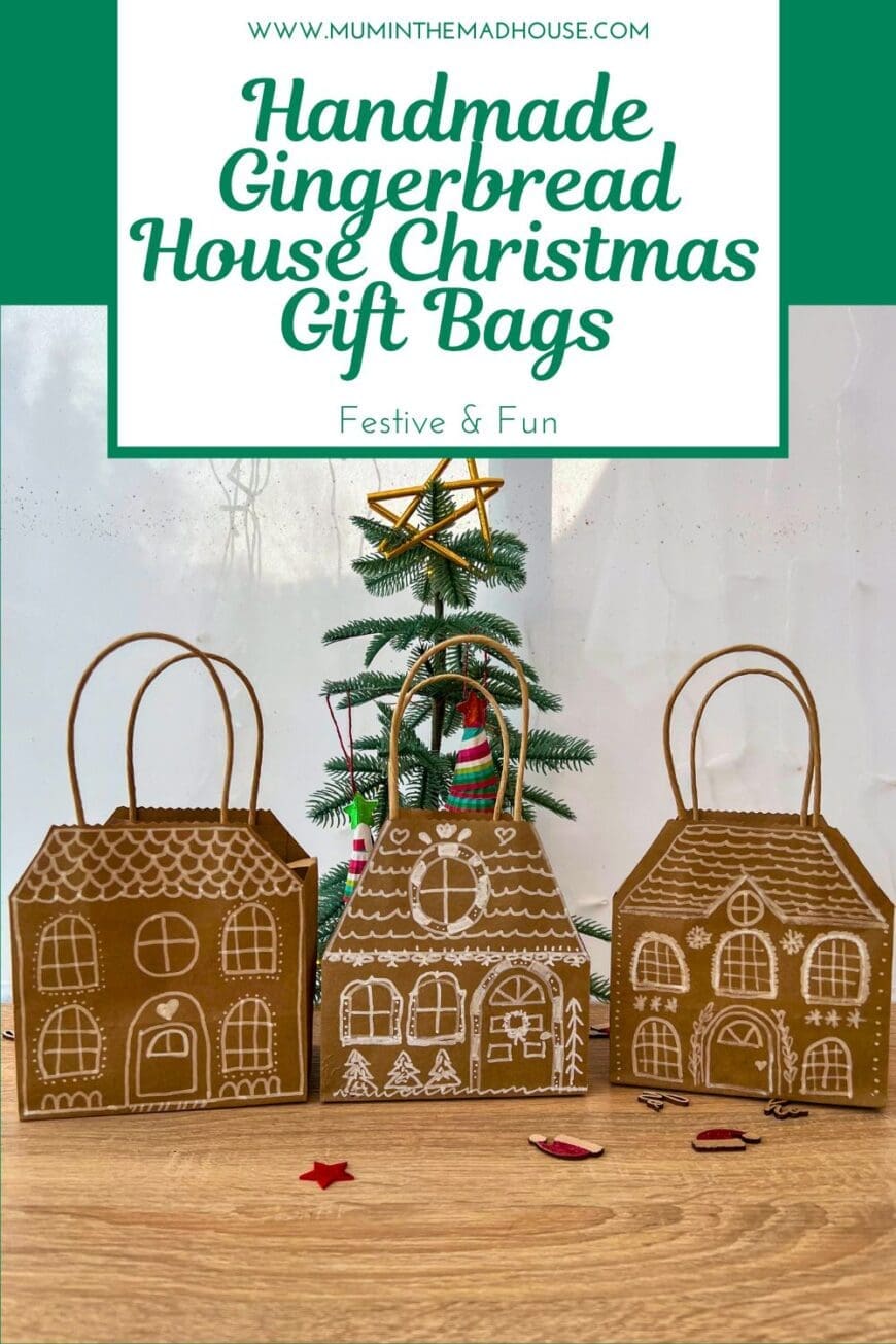 Add charm to your holiday gifts with DIY gingerbread house bags! Perfect for small gifts or party favors, these bags bring gingerbread house magic to your wrapping.