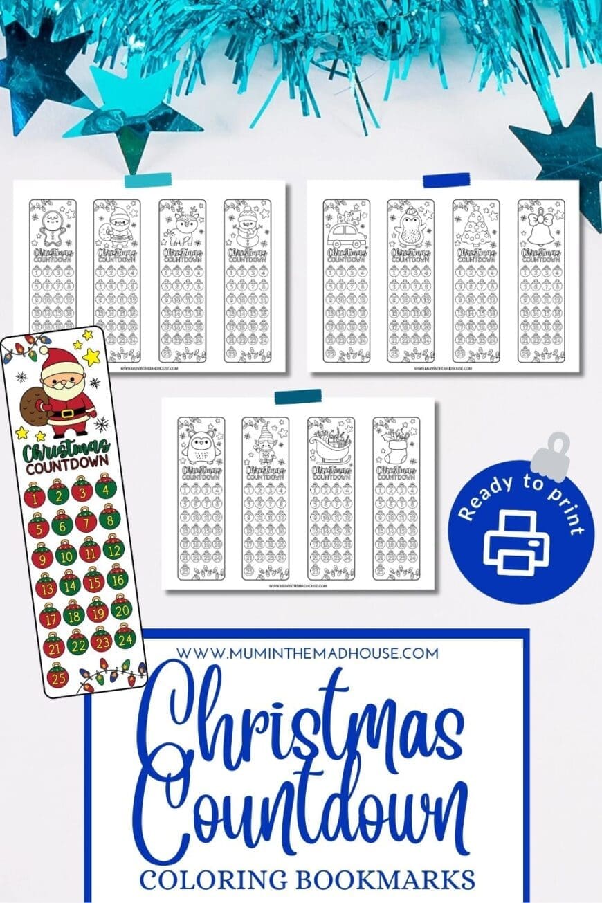 Add a creative twist to your holiday countdown with these Christmas-themed bookmarks to color! A fantastic way to keep kids engaged and excited as Christmas approaches. Print these for holiday parties, classroom activities, or cozy winter days at home.