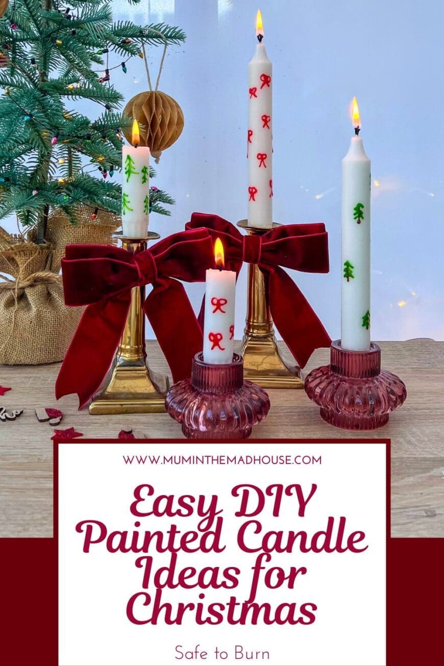 Paint your own Christmas candles with safe, burnable wax pens! Perfect for festive décor, table centerpieces, or heartfelt gifts for loved ones