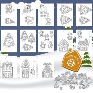 Gingerbread Village 13 Page Download