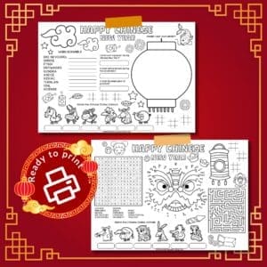 Chinese New Year Printable Activity Mats
