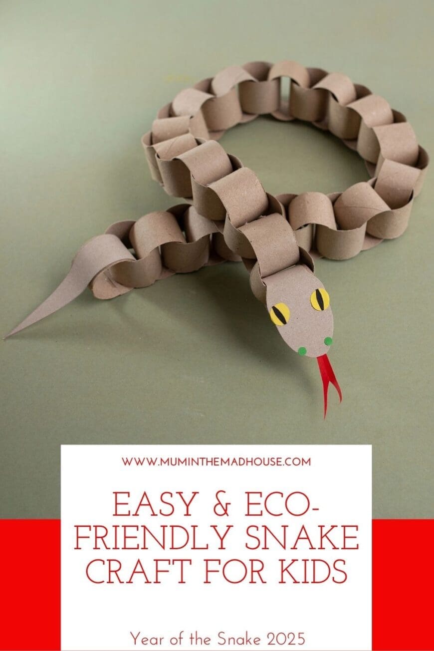 Celebrate the Year of the Snake with a DIY toilet roll craft that’s perfect for kids! Simple, sustainable, and a great way to explore the Chinese zodiac.