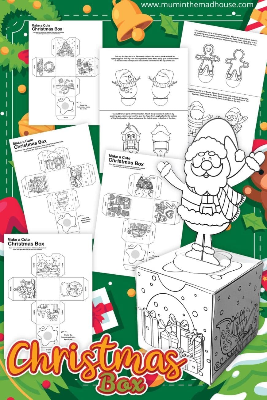 Looking for a fun and festive craft? These 6 Printable Christmas Pop-Up Treat Boxes are perfect for kids, party favors, or small gifts. Download the free templates today