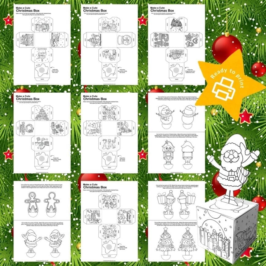 Christmas Pop-Up Treat Boxes Download