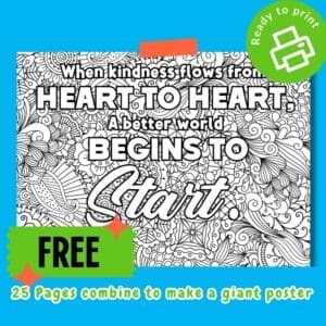 Free Collaborative Kindness Poster