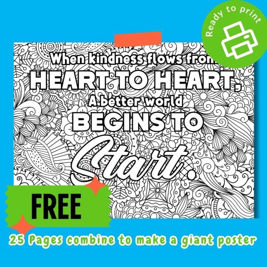 Free Collaborative Kindness Poster