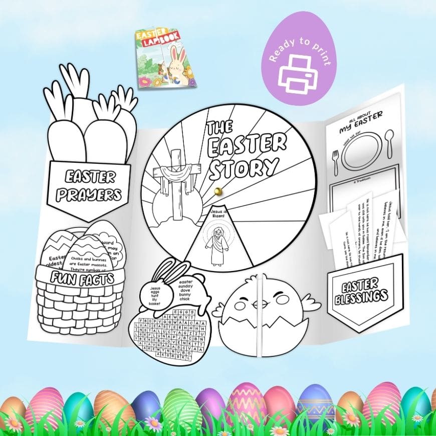Download Your Free Easter Lapbook Printable Pack