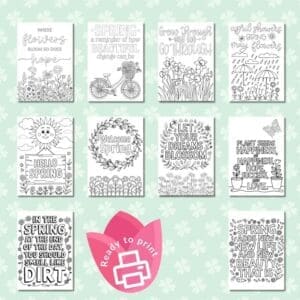 Download Your Free Spring Quotes Colouring Pages