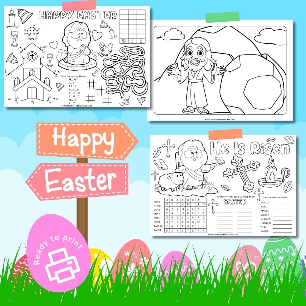 Free Religious Easter Activity Sheets