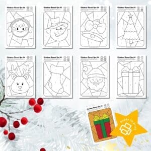 Download Your Free Christmas Colour by Number Pages