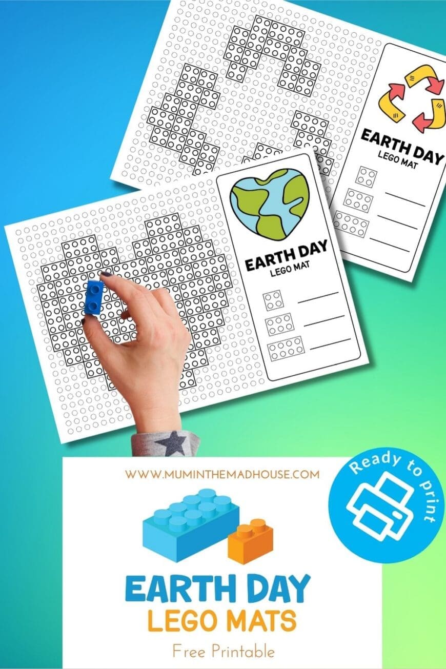 Celebrate Earth Day with this hands-on LEGO activity! Download 10 free printable LEGO mats to teach kids about recycling and caring for the planet. Great for classrooms and homeschoolers.