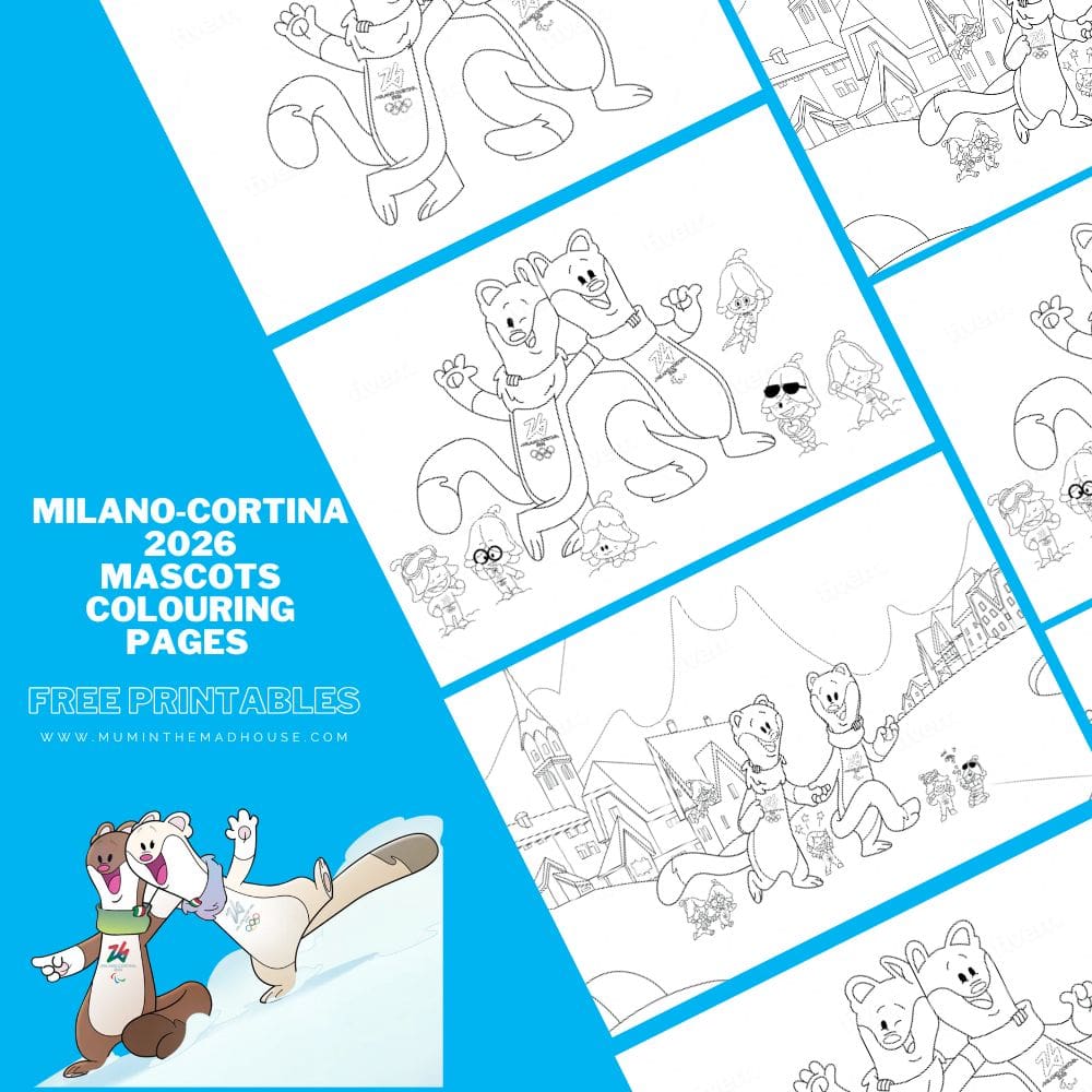 Milano‑Cortina 2026 Colouring Pages