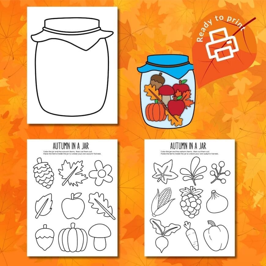 Download Your Free Autumn in a Jar Printable