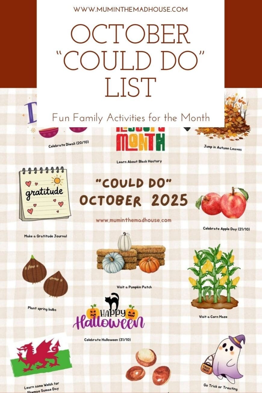 Celebrate October with our Could-Do List! From Apple Day bakes to Black History Month projects, leaf lanterns and spooky crafts, find inspiration for every age.