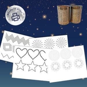 Free Lantern Pattern Printables – Upcycled Tin Can Lanterns