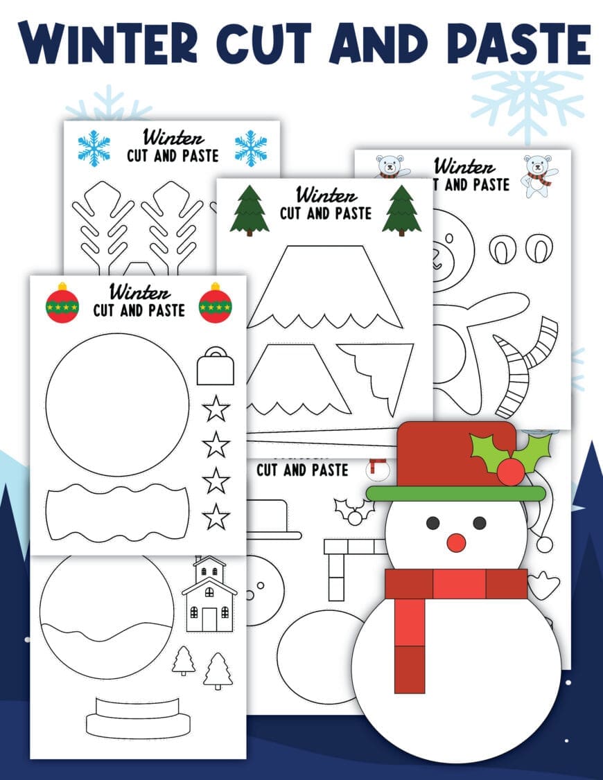 Looking for an easy winter craft for kids? Download this free cut and paste activity and enjoy a screen-free creative afternoon. Great for preschoolers and primary-aged children.
