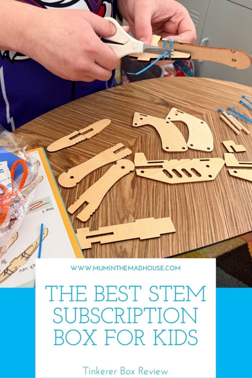 Discover Tinkerer Box – the creative STEM subscription box that makes learning fun! Our family built the Repeating Crossbow, and it’s one of our favourite engineering projects yet.