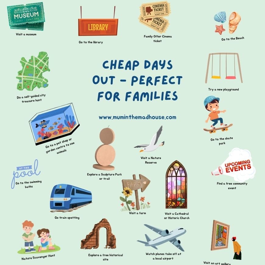 Looking for budget-friendly ways to enjoy time together? Explore 17 cheap days out for families — full of creativity, connection, and outdoor adventure!