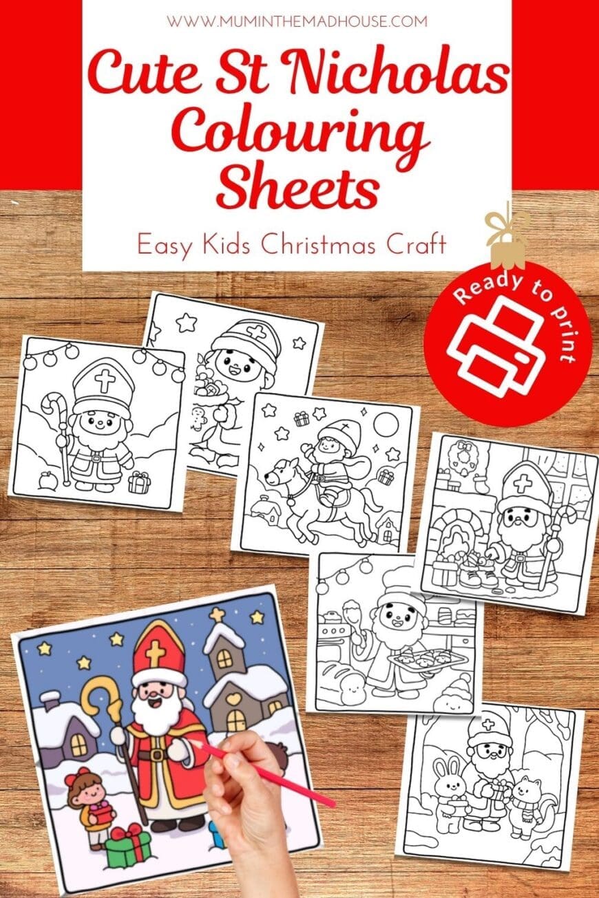 These St Nicholas colouring sheets are perfect for 6th December celebrations! Simply print and colour for a gentle, meaningful festive activity.