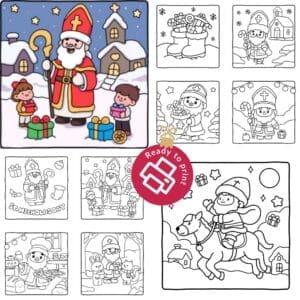 Free St Nicholas Day Colouring Pages to Print